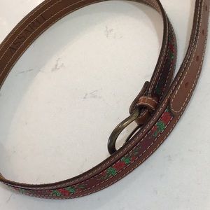 Belt with Floral Motif in Fabric